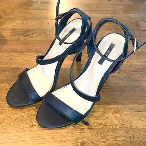 Strappy Black Sandal Heels